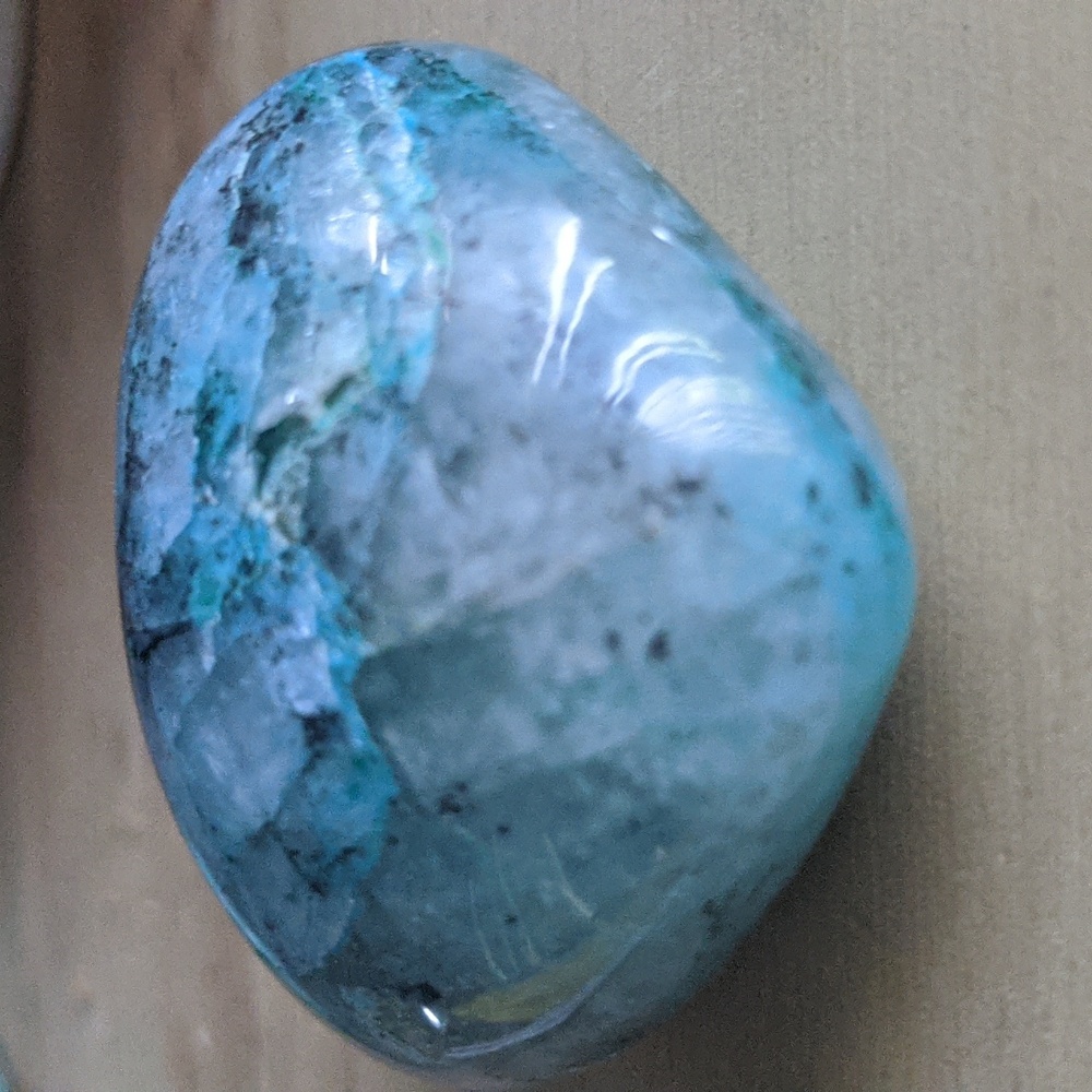 Chrysocolla In Quartz E Tourmaline ⭐⭐⭐Gemstone quality RARE - Picture 3 of 4